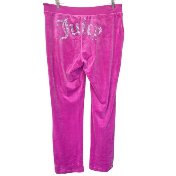 Juicy Couture OG Big Bling Velour Track Pants NWOT Purple Size Large - Picture 8 of 13